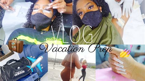 Vacation Prep Lashes Nails Wax Pack With Me And More Vlog