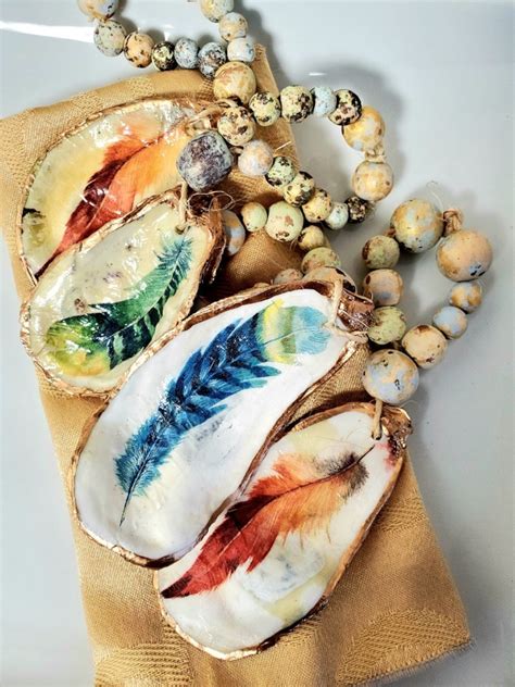 Oyster Shell Napkin Rings Etsy