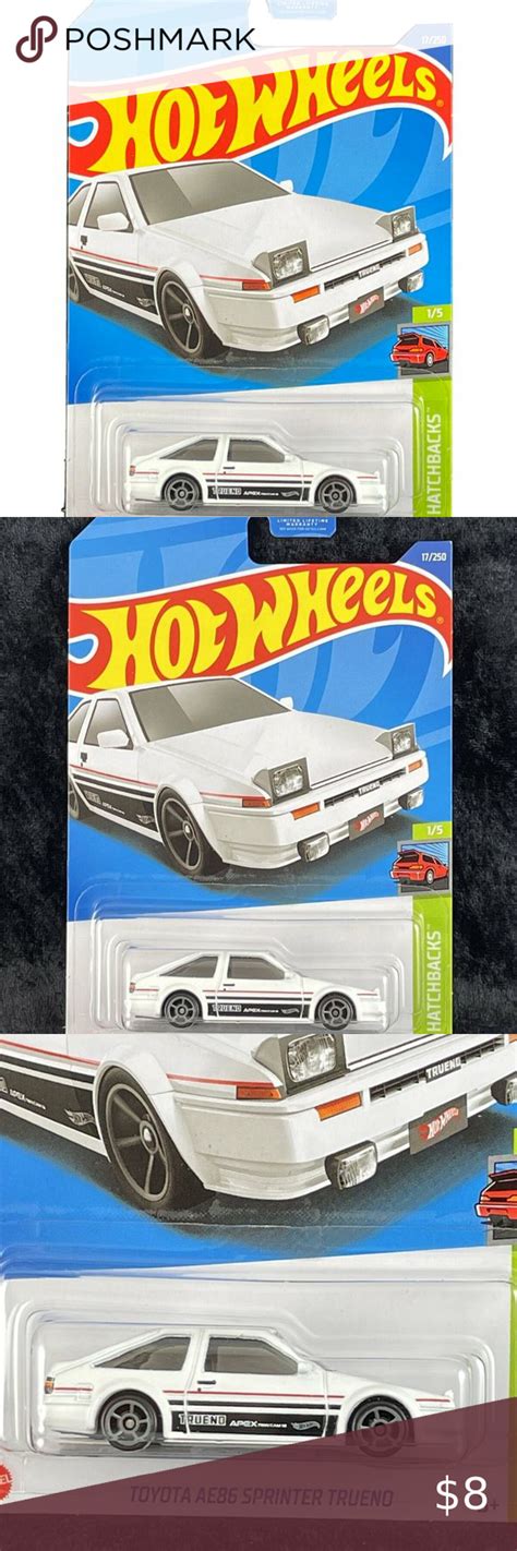 Hot Wheels 2022 HW Hatchbacks 1 5 White Toyota AE86 Sprinter Trueno 17