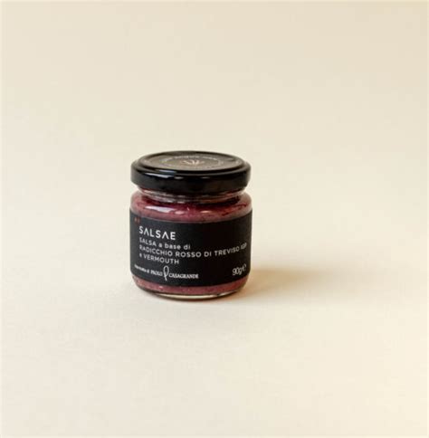 Salsa Al Radicchio Rosso Di Treviso IGP E Vermouth 90 Gr Radicchio