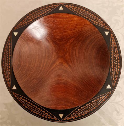 9 Inch Top Carved Tanoa Kava Bowl Benai Farms