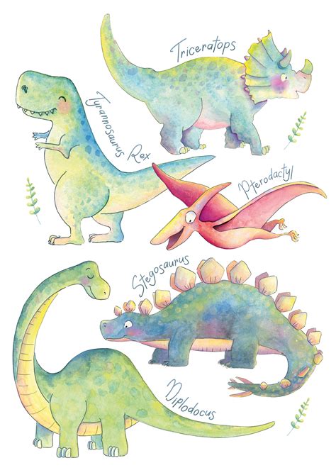 Dinosaur Art Print – PrettyLittleScribbles