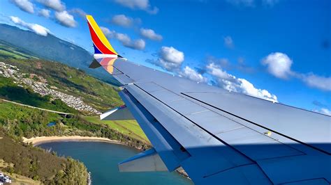 4K Incredible Lihue Takeoff Southwest Boeing 737 8 Max LIH