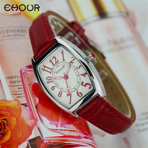 Ehour Top Brand Fashion Ladies Watches Leather Female Quartz Watch