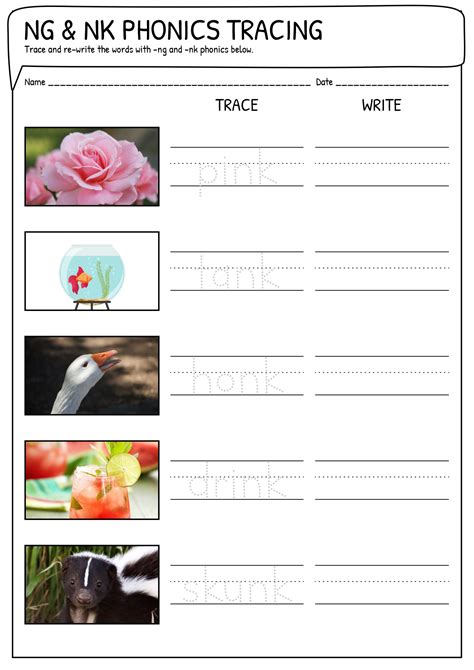 Ng Sound Printable Worksheets Free Pdf At Worksheeto