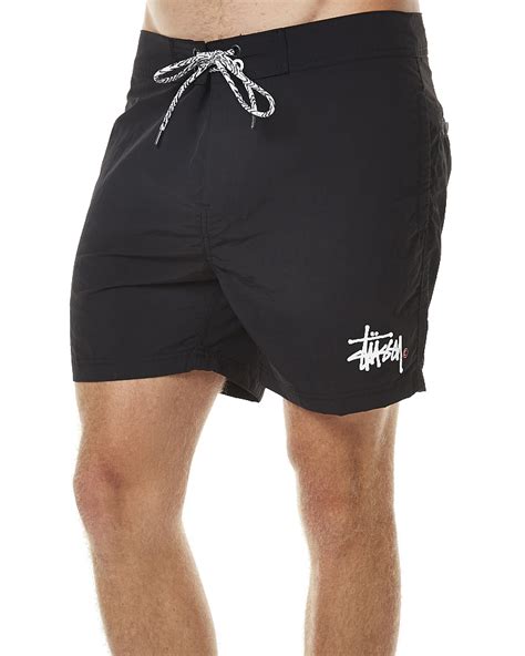 Stussy Basic Nylon Mens Boardshort Black Surfstitch