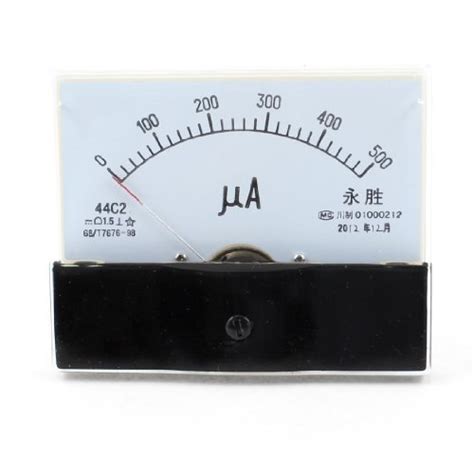 Alcoa Prime C Dc Ua Rectangle Analog Panel Ammeter Gauge