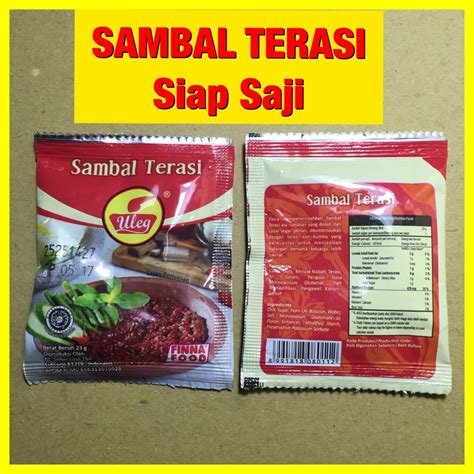 Jual Sambal Terasi Pedas Siap Saji Shopee Indonesia