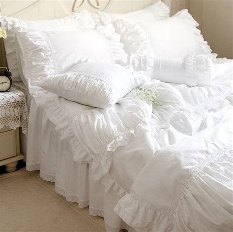 White Ruffle Bedding