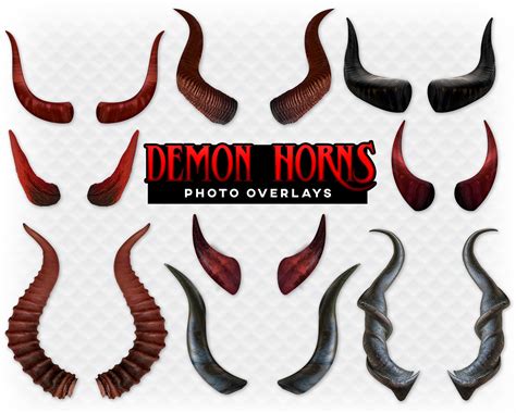 Demon Horns Maleficent Overlay Overlays For Photographers Etsy