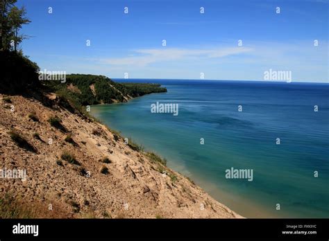 Huge Sand Dunes Of Pictured Rocks National Lakeshore On Lake Superior