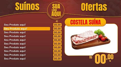 Tabela Digital Para A Ougue E Casa De Carnes Balc O De Ofertas Lat