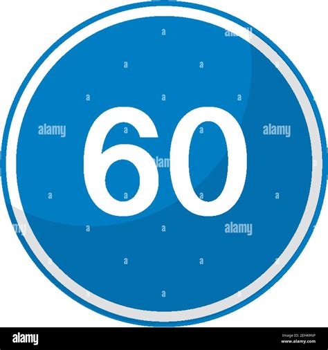 Blue Minimum Speed Limit Road Sign Isolated On White Background