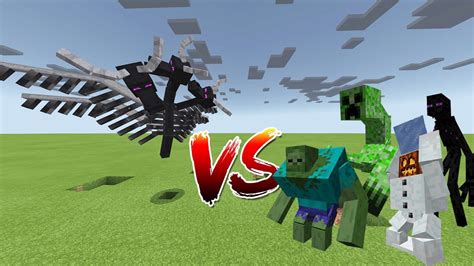 Mutant Ender Dragon Vs Mutant Wither Ghast Vs Ender Dragon