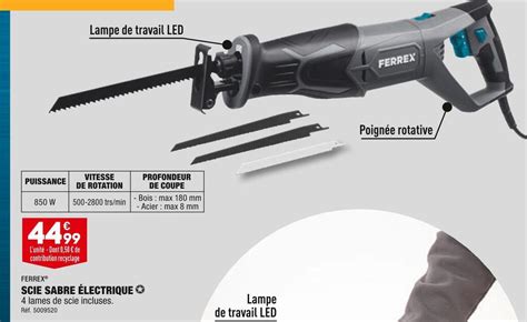 Promo Ferrex Scie Sabre Lectrique Chez Aldi