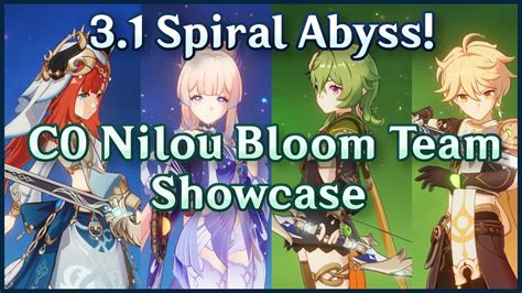 C0 Nilou R5 Favonius Sword Showcase 3 1 Spiral Abyss Floor 12 9