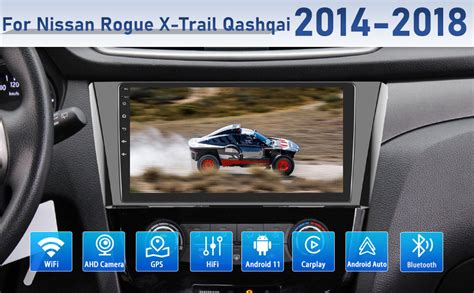 Estéreo de coche Android 11 para Nissan Rogue X Trail Qashqai 2014 2018