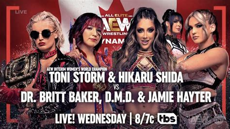 Women S Tag Team Match Announced For Aew Dynamite In Toronto