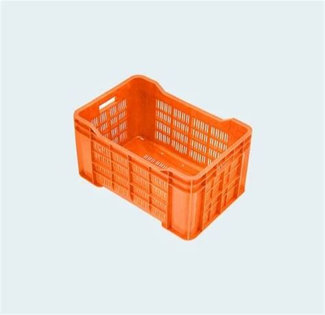 Red Plastic Vegetable Crate Outer Dimension Lxwxh X X Mm At