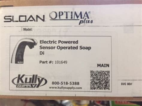 Sloan Optima 101649 Esd 200 Lt Sensor Soap Dispenser New Ebay