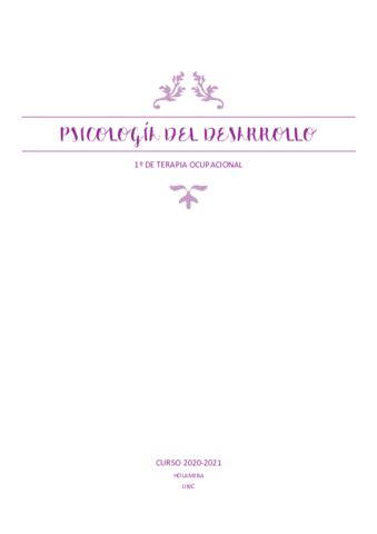 Psicologia Del Desarrollo Pdf