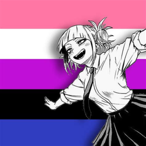 Genderfluid Toga 5 Lgbt Pride Art Anime Anime Icons