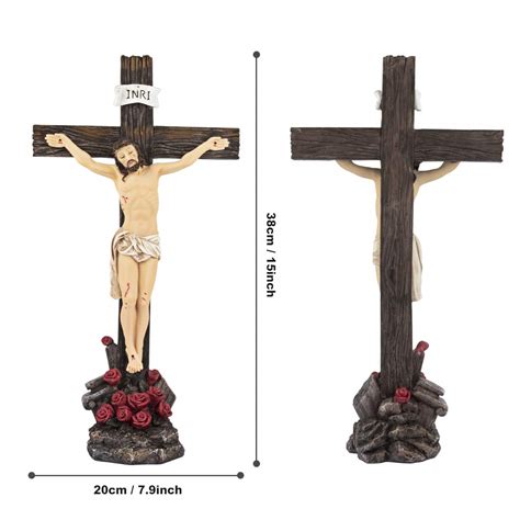 Buy KI Store Jesus Crucifix Cross Statue Figurine 15 Inch Jesus Christ