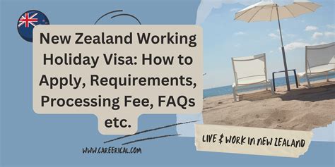 New Zealand Working Holiday Visa How To Apply Requirements