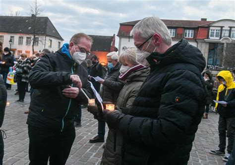 Kundgebung Auf Dem Werler Marktplatz Zur Ukrainekrise