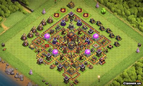 [Town Hall 10] TH10 War/Trophy base #55D0A094 [With Link] [4-2023 ...