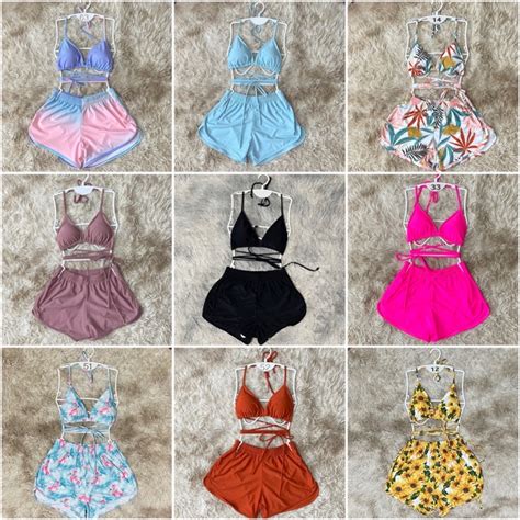 Newชดวายนำทพช บราบกนเชอกยาวพนเอว กางเกงขาสน mm bikini ThaiPick