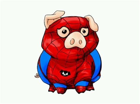 Spider Pig Spider Pig Puerco Araña Araña Dibujo Perro Araña