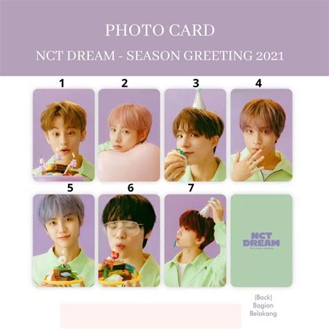 Jual Nct Dream Photocard Nct Dream Season Greeting 2021 Shopee Indonesia