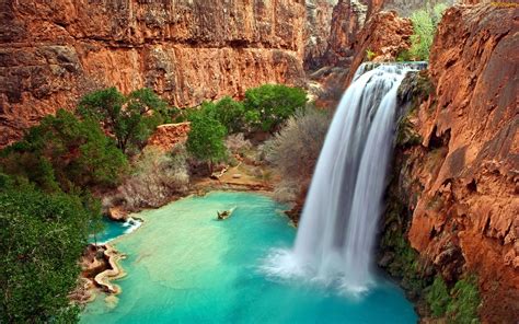 Daily Wallpaper Beautiful Havasu Falls In Arizona I Like To Waste My