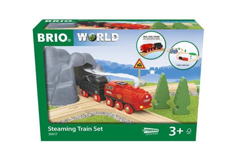 BRIO World 36017 Batterie Dampflok Set Klassisches Bahn Acht Layout