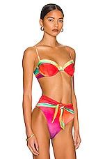 Agua Bendita X Revolve Irene Bikini Top In Rainbow Revolve