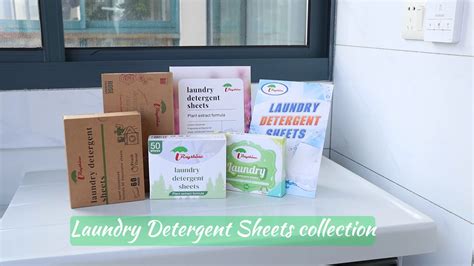 Custom Eco Packaging Laundry Detergent Sheets Lavender Fragrance Pcs