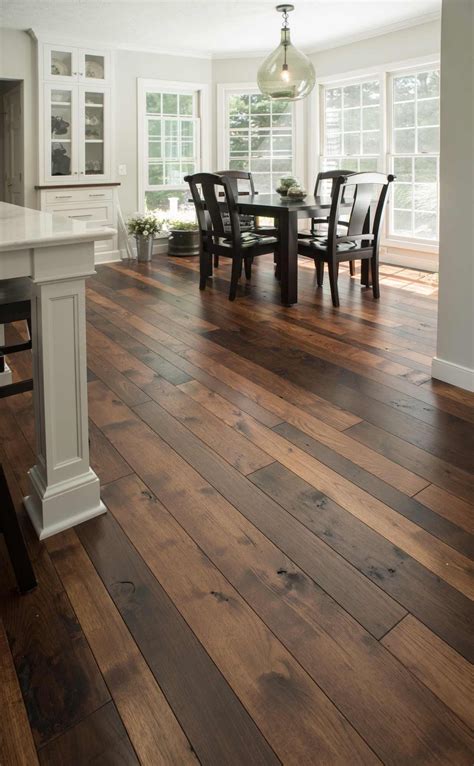 Rich tobacco on hickory custom hardwood flooring installation by mhp ...