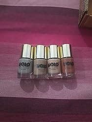 Volo HD Colors High Shine Long Lasting Non Toxic Professional Nail Polish Set Of Nude Tude