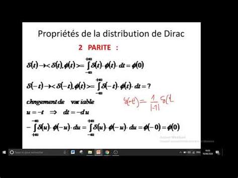 Theorie Des Distributions Introduction 03 YouTube