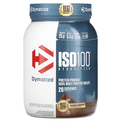 Dymatize Iso Hydrolyzed Whey Protein Isolate Gourmet