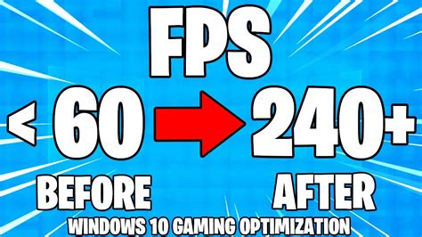 How To Optimize Windows For Gaming Increase Fps Performance On Pc