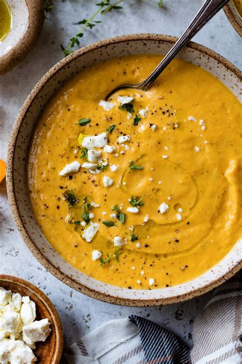 Roasted Butternut Squash Feta Soup Recipesedge