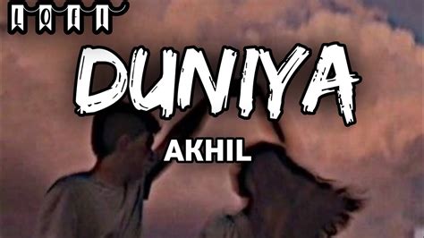 Duniya LOFI Full Song Akhil Dhvani Bhanushali LUKA CHHUPI Vibe