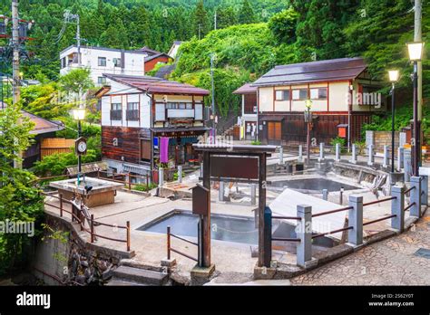 Nozawa Onsen Japan Historic Hot Springs Baths Stock Photo Alamy