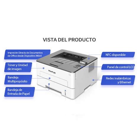 IMPRESORA LASER PANTUM P3010DW MONOCROMATICA