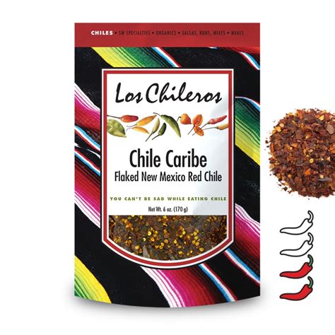 Chile Caribe Flaked New Mexico Red Chile Los Chileros