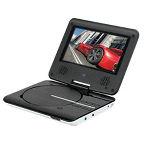 Gpx Pd701 Portable Dvd Player With Headphones 7x22 Display White