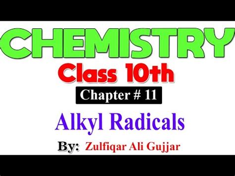 Alkyl Radicals Chapter Chemistry Class Th Lec Youtube