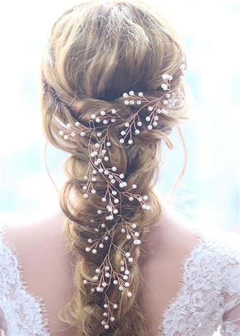 Gracewedding Vigne De Cheveux Bijou Accessoire Pour Cheveux Or Rose